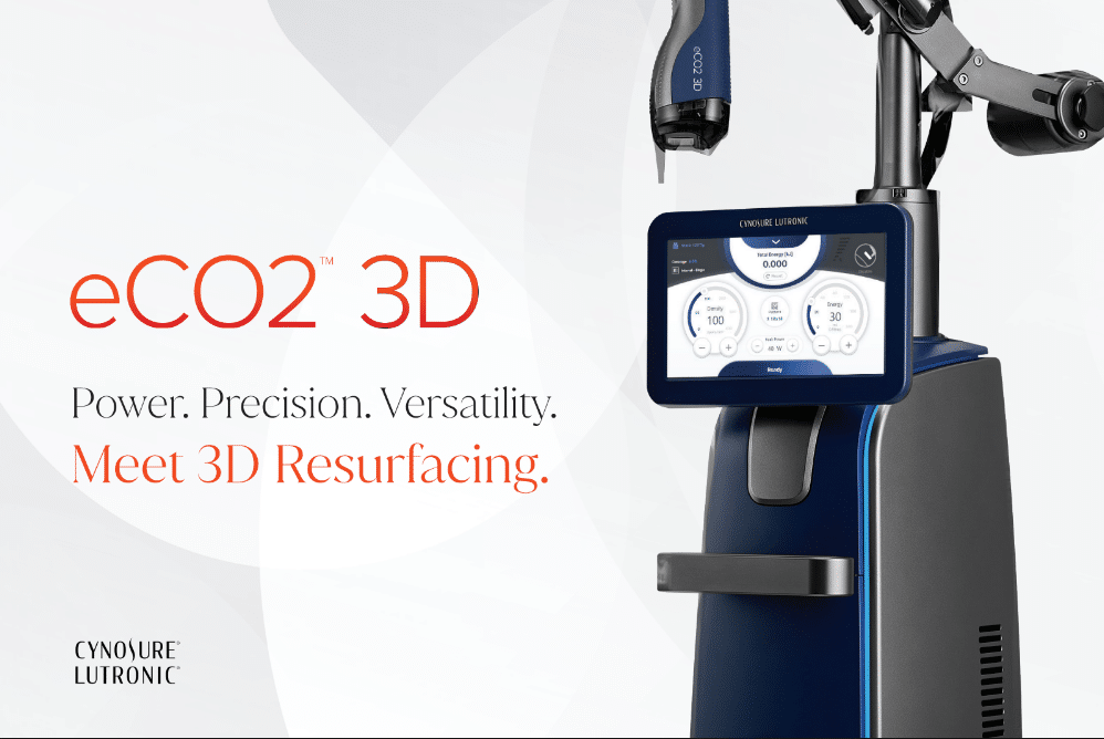 Láser de CO2 fraccionado eCO2 3D de Lutronic para rejuvenecimiento de piel.