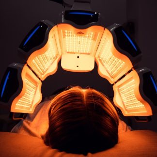 Aplicación facial de terapia fotodinámica